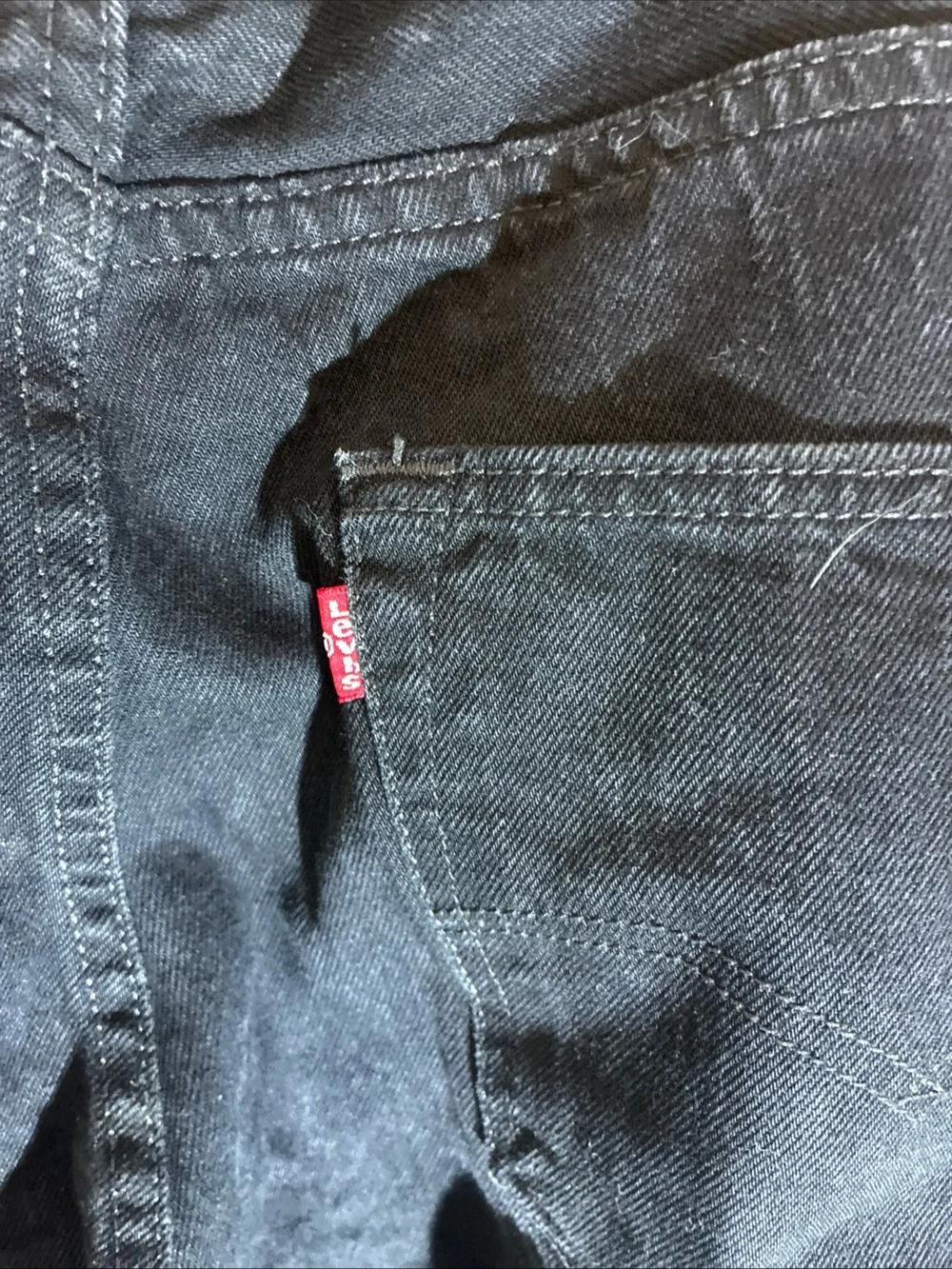 Levi's Black Straight Jeans
